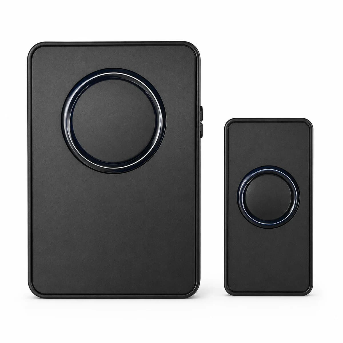 DALE-WRF01-BK Black wireless doorbell set