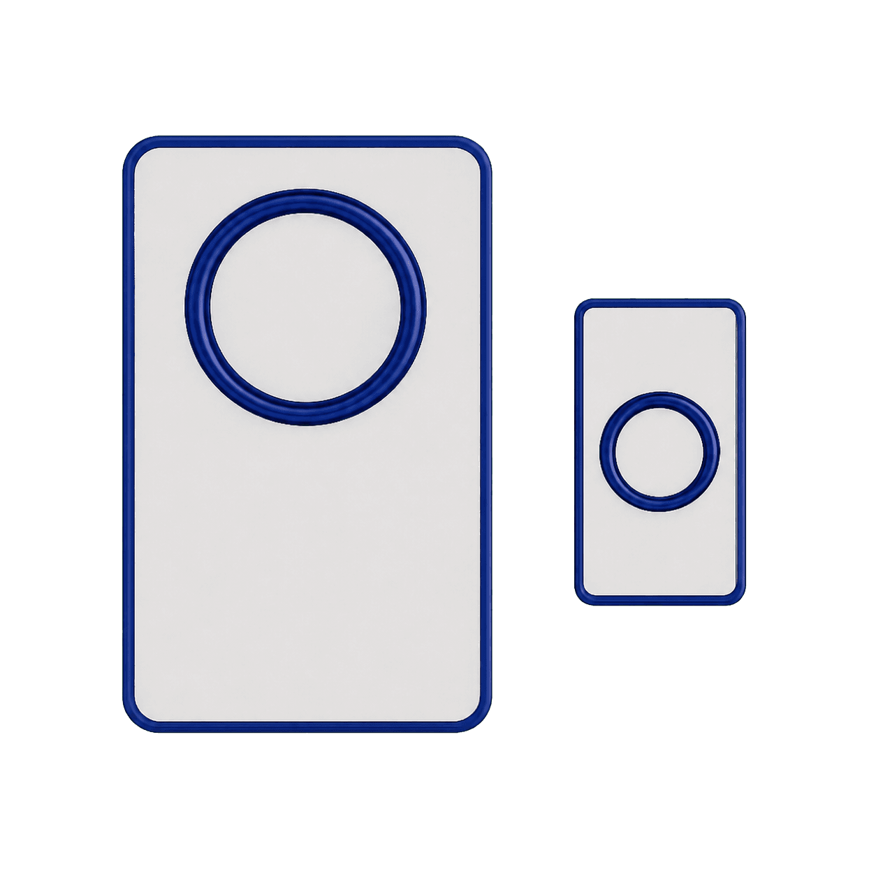 Battery operated wireless RF doorbell receiver and transmitter