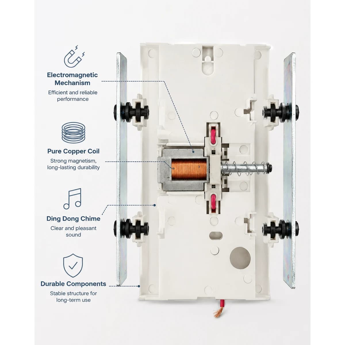 DALE-WMC220-WH White construction detail
